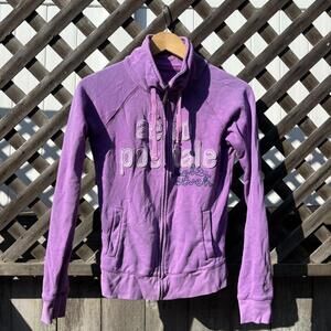 Aeropostale 87 Vintage Zip-Up Hoodie – Purple (Women’s P / Fits XS-S)